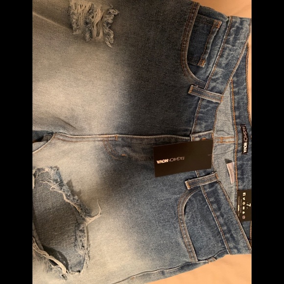Dipped And Distressed Boyfriend Jeans - Picture 2 of 3